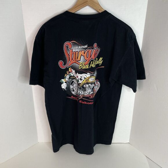 Vintage Sturgis Rally Graphic T Shirt, Large, Black, 65th Annual, Gildan - Picture 1 of 6